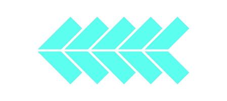 Y2K retro arrow shape. Modern abstract symbol with bold shape. Iconic design inspired by 90s aesthetic, cool geometric element, perfect for decoration and trendy streetwear. vector