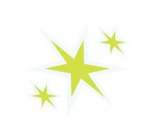 Y2K bold star sticker. Abstract symbol of modern aesthetics. Retro shape and psychedelic element, cool graphic, perfect for decoration or trendy streetwear. vector