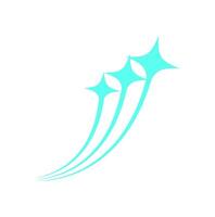 Cool Y2K comet shape. Modern abstract symbol with retro shape. Space icon, trendy graphic, and bold design. Ideal for 90s nostalgia, decoration, and shape collection. vector