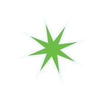 Cool Y2K sticker shape. Retro star symbol with abstract comet form. Modern aesthetic, bold graphic element, ideal for decoration and trendy streetwear collections. vector