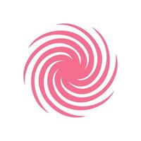 Bold spiral shape. Fun abstract element. Modern decoration, brutalism style, simple form. Ideal for contemporary graphic design projects and y2k themed artwork. vector
