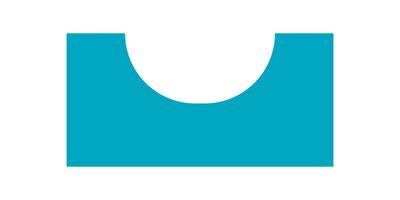 Brutalist abstract icon. Modern round shape element. This graphic symbol features a flat figure with brutalism influence, ideal for y2k design and contemporary projects. vector