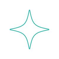 Bold star icon. Modern abstract shape. Geometric element, simple design, y2k aesthetic. Use this brutalism symbol in various contexts, such as branding, advertising, and digital art. vector