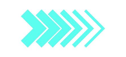 Y2K arrow shape shape. Modern abstract symbol in a flat design. Retro icon from the 90s, featuring geometric elements. Cool aesthetic, suitable for trendy streetwear decoration or vintage posters. vector