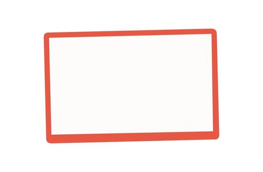 blanco tableta pantalla vitrinas un digital modelo. usuario interactúa con un vacío pantalla utilizando un inteligente dispositivo para varios aplicaciones ideal para tecnología y comunicación conceptos, minimalista vector