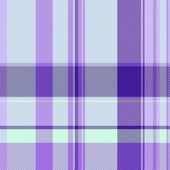 Cloth seamless plaid , stripe textile tartan texture. Cutout check background fabric pattern in light and violet colors. vector