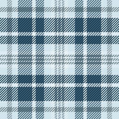 Elegant blue and white plaid pattern. Subtle texture and soft color palette create a calming, sophisticated design ideal for textiles, website backgrounds, or stationery.
