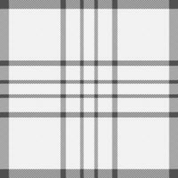 Subtle grayscale plaid pattern. Elegant geometric textile design, perfect for fashion, home decor, or web backgrounds. vector