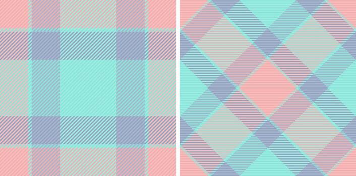 pastel tartán patrones, Perfecto para textiles, antecedentes, o web diseño. dos único variaciones oferta versatilidad para varios proyectos vector