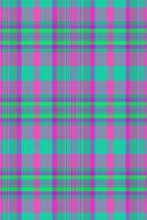 Production textile plaid tartan, internet seamless texture fabric. Horizon background pattern check in teal and pink colors. vector
