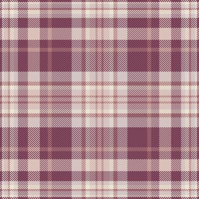 Elegant blush pink and mauve plaid pattern. Perfect for textile design, fashion, home decor, or as a stylish background. This subtle yet sophisticated texture evokes feelings of warmth and comfort.