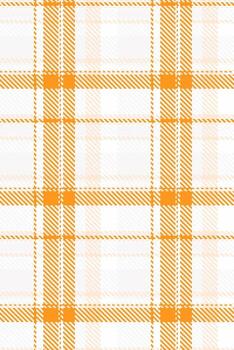 complejidad sin costura patrón, casa textil antecedentes tartán. cliente tela tartán textura cheque en blanco y naranja colores. vector