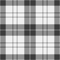 Classic, versatile grayscale plaid pattern. Represents heritage, tradition, and simple elegance. Ideal for backgrounds, textures, or design elements. vector