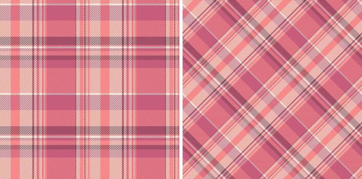 Plaid background tartan of seamless check with a pattern fabric textile texture. Set in gradient colors in flannel shirt outfit ideas. vector