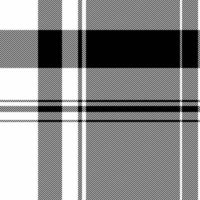 Stylish monochrome plaid pattern. Perfect for textile design, website backgrounds, or fashion projects. The bold black and white checks create a versatile and modern aesthetic. vector