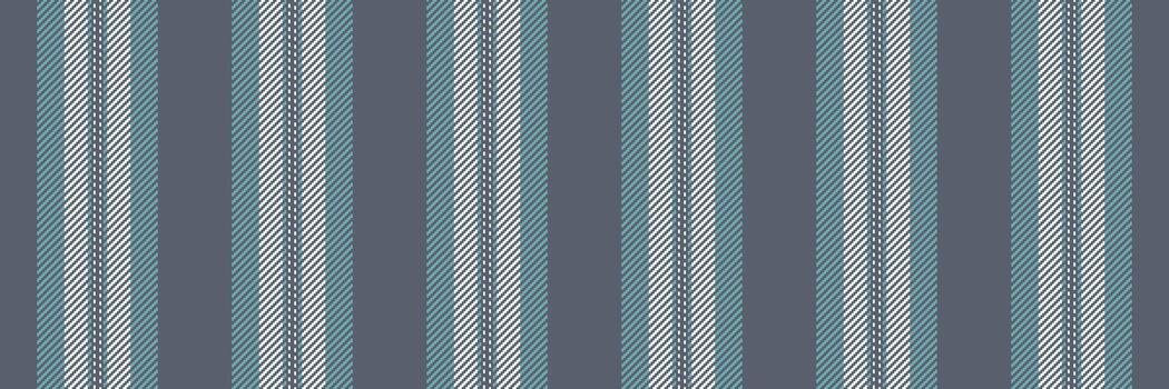 Pining textile fabric , professional stripe seamless pattern. Srapping lines texture vertical background in pastel and cyan colors. vector