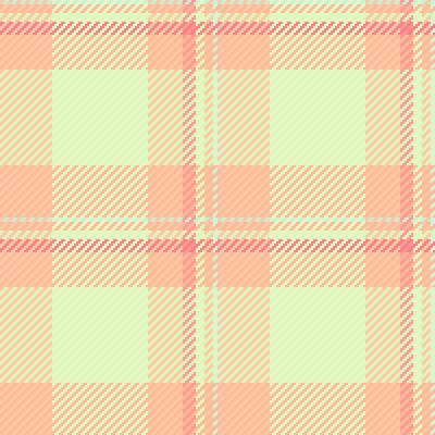 Pastel peach and lime plaid pattern. Soft, seamless texture ideal for textile design, fashion, or website backgrounds. Evokes feelings of warmth, spring, and gentle femininity.