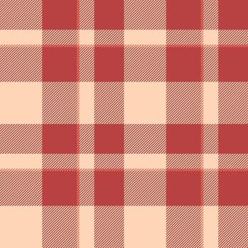 clásico tartán modelo en rojo beige. genial para textil diseño, telones de fondo, o digital papel. evoca calor, tradición, rústico encanto. versátil textura. vector