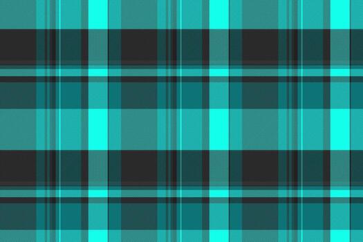 Teal and gray plaid pattern. Ideal as textile design, wrapping paper, or background. Classic, versatile, and visually striking for a wide range of applications. vector