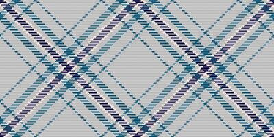 Elegant seamless plaid pattern in cool teal, purple, and gray tones. Perfect for textile design, website backgrounds, or fashion projects. vector
