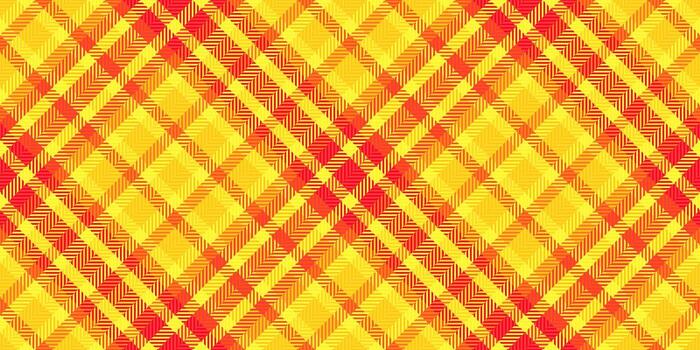 vibrante diagonal tartán modelo en calentar amarillo y rojo matices Perfecto para textil diseño, sitio web antecedentes, o agregando un toque de ardiente energía a tu proyectos vector