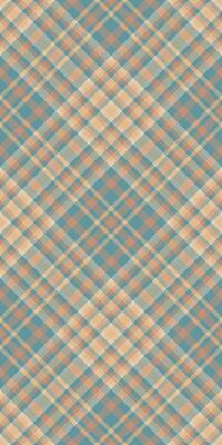 Elegant pastel plaid pattern. Soft teal and peach tones create a calming, versatile design ideal for backgrounds, textiles, or website design.