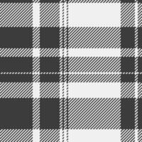 Classic black and white plaid pattern. Subtle textured weave creates visual depth. Ideal for textile design, fashion, home decor, and website backgrounds. vector