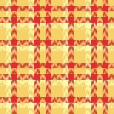 Vibrant yellow and red plaid pattern. Perfect for textile design, backgrounds, or website elements.