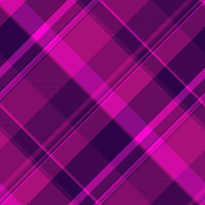Vibrant background textile, linear check fabric tartan. Picnic pattern seamless plaid texture in pink and purple colors.