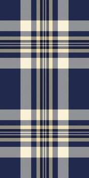 Flowing textile texture plaid, customized seamless background . Coat check fabric tartan pattern in dark and beige colors. vector