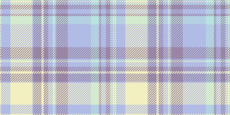 Pastel plaid pattern in soft purple, light blue, and yellow. Ideal for textile design, fashion, and website backgrounds. This charming, subtle texture evokes feelings of tranquility and springtime.