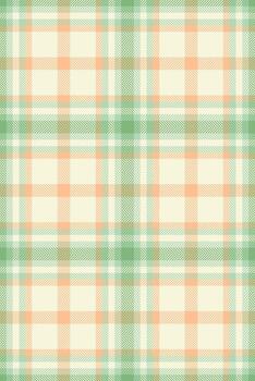 Pastel peach and green plaid pattern. Soft, subtle colors create a calming, versatile design perfect for textiles, websites, or stationery. vector