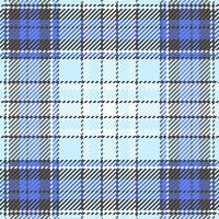 Cool blue and white plaid pattern. Seamless textile texture with a subtle, elegant design. Ideal for fashion, home decor, or website backgrounds. Evokes feelings of serenity and sophistication. vector