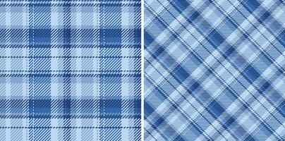 Classic tartan plaid seamless pattern in shades of blue. Versatile for textiles, backgrounds, wrapping paper, and digital designs. Timeless style texture. vector