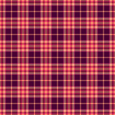 Vibrant coral and maroon plaid pattern. Perfect for textile design, fashion, website backgrounds, or autumnal projects. This seamless texture evokes warmth and a classic, stylish aesthetic.