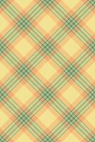 Elegant pastel plaid pattern in peach and sage green. Perfect for textile design, website backgrounds, or packaging. vector