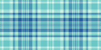 Cool aqua and teal plaid pattern. Perfect for textile designs, website backgrounds, or fashion projects. This seamless texture offers a refreshing, modern feel. vector