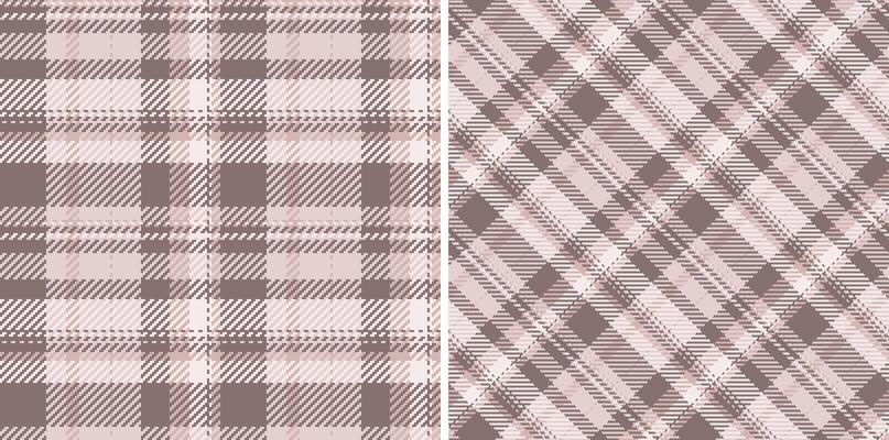 Seamless tartan pattern of plaid fabric background with a textile texture check . Set in skin colors. Fashion repeat patterns in clothing.