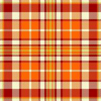 Warm autumnal plaid pattern. Rustic pixel art texture, suitable for backgrounds, textiles, or digital design projects needing a cozy, handcrafted feel. vector