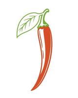 Chili pepper illustration isolated on white background vector