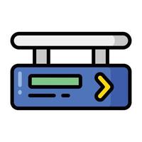 Simple Direction colorful icon. The icon can be used for websites, print templates, presentation templates, illustrations, etc vector