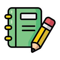 Simple Stationery colorful icon. The icon can be used for websites, print templates, presentation templates, illustrations, etc vector