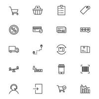 E commerce and online shopping icons vector