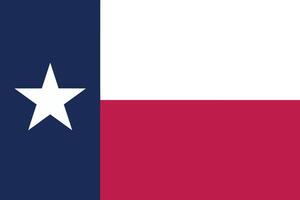 The flag of the state of Texas in the USA vector