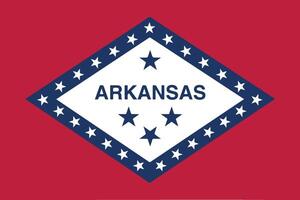 The flag of the state of Arkansas in the USA vector