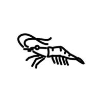 krill icon, line style icon vector