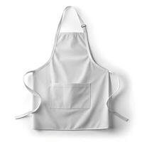 White Apron Photo on White Background