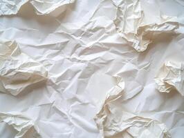 crumpled paper background with copy space photo