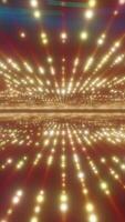 Radiant abstract background of golden digital light rays, conveying motion and futuristic technology video