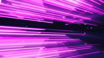 Bright pink glowing lines in rapid motion, creating a futuristic digital tunnel with vibrant energy and speed video